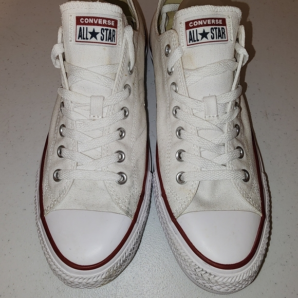 Converse Chuck Taylor All Star Men Low Top White Canvas Casual Shoes Sz M11 W13 - Picture 2 of 11